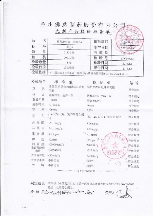 13K37杞菊地黄丸