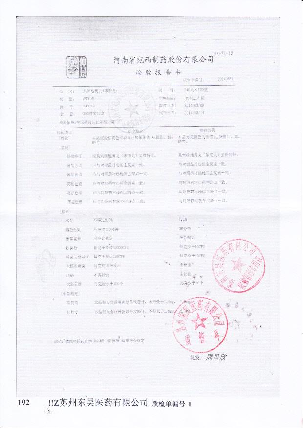 140249六味地黄丸