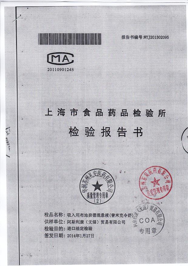 315323吸入用布地奈德混悬液1