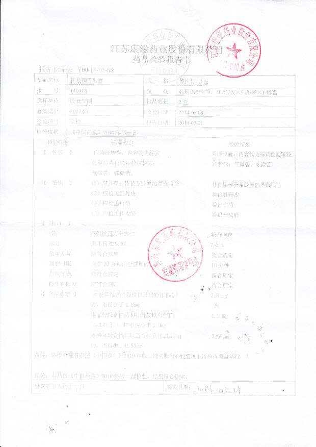 140418桂枝茯苓胶囊