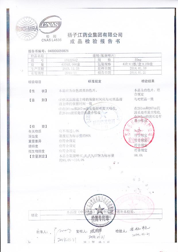 13122512氟康唑片