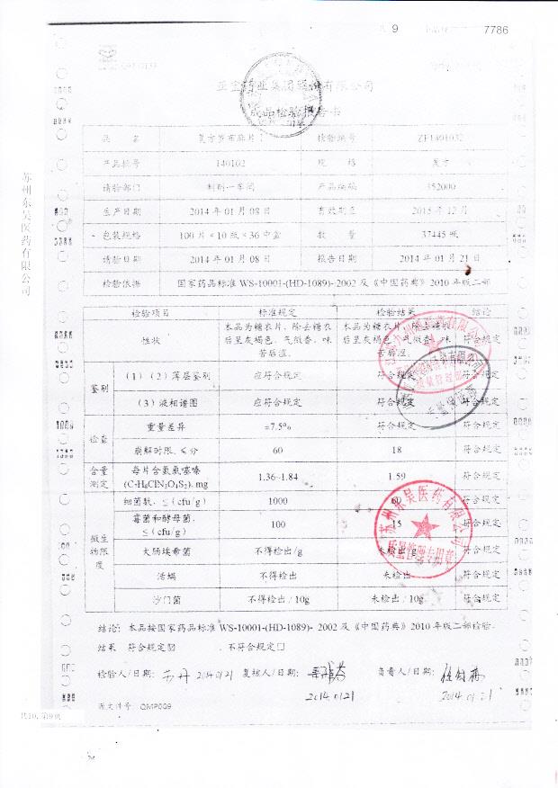 140102复方罗布麻片