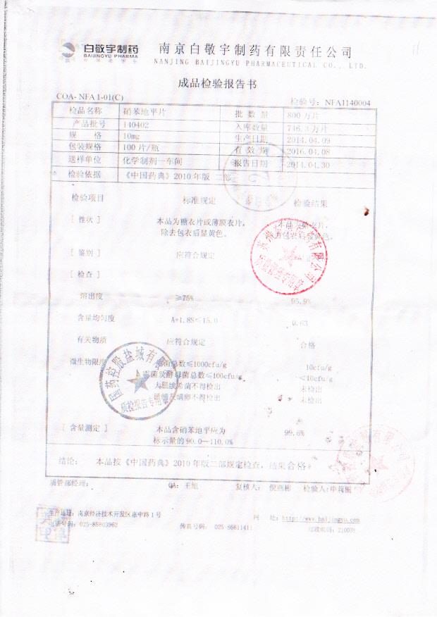 140402硝苯地平片