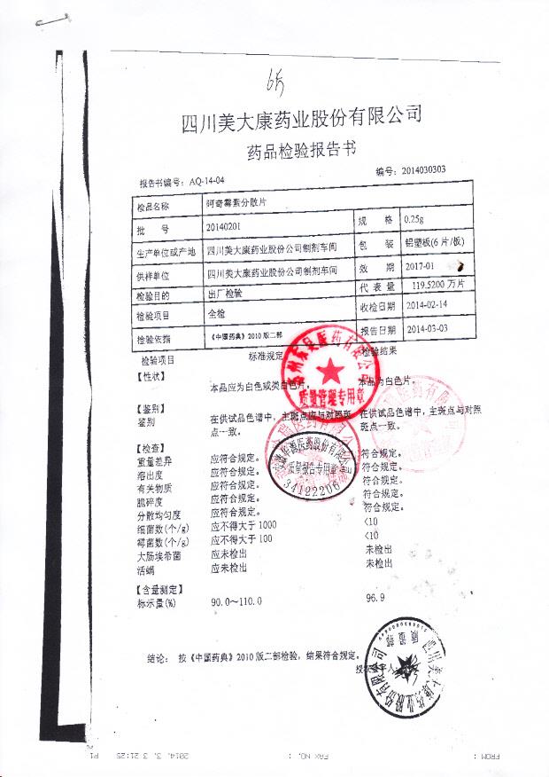 20140201阿奇霉素分散片