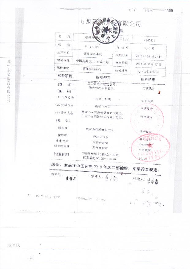 C140301呋喃唑酮片