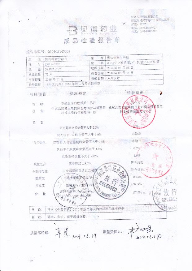 D041402021阿奇霉素分散片