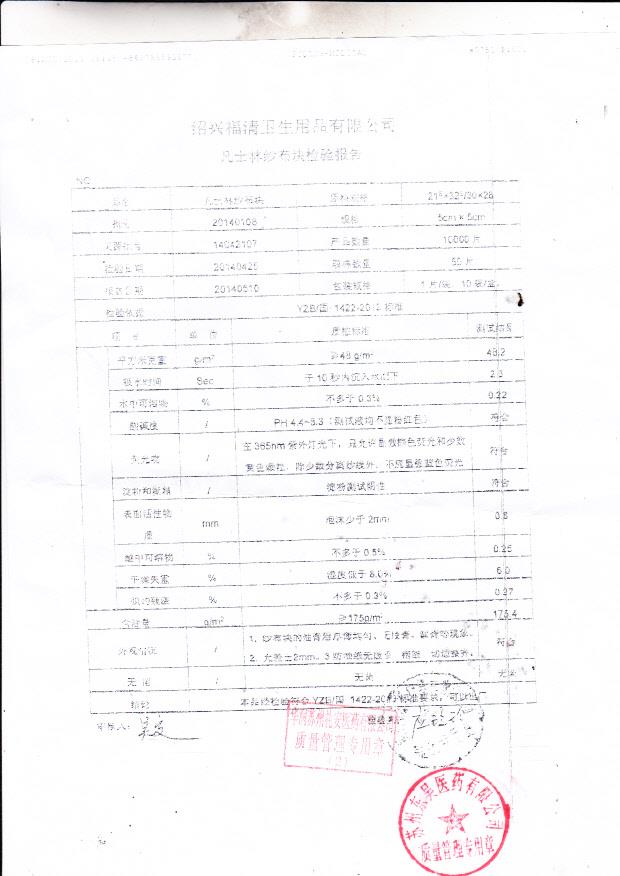 20140108凡士林纱布块。