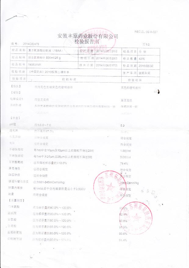 140531M1复方氨基酸注射液1
