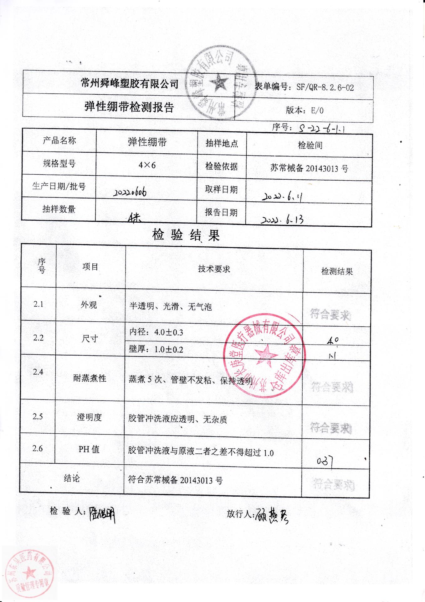 20220606常州瞬丰弹性绷带