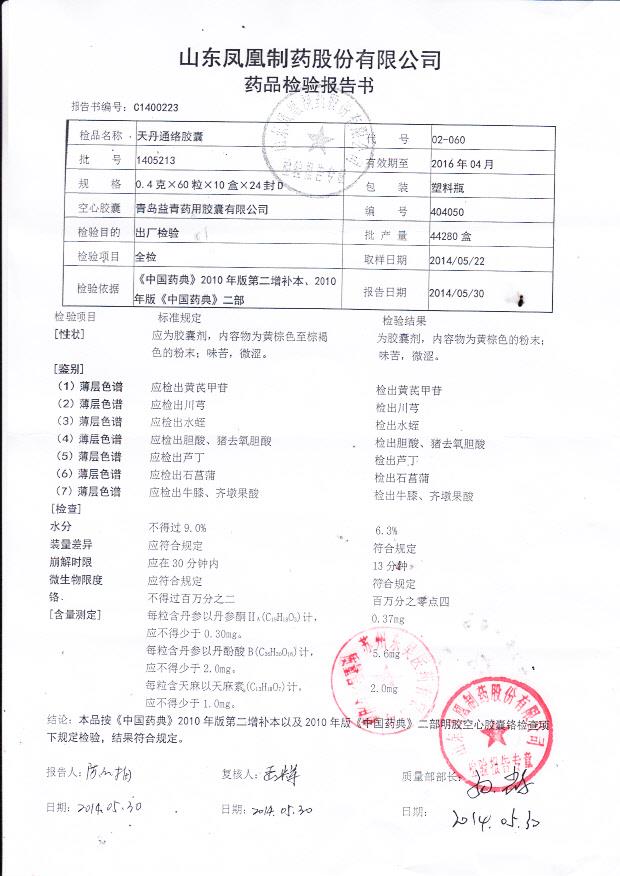 1405213天丹通络胶囊