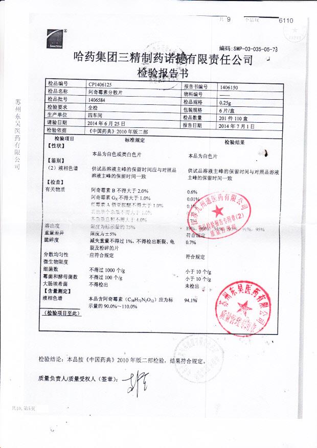 1406584阿奇霉素分散片