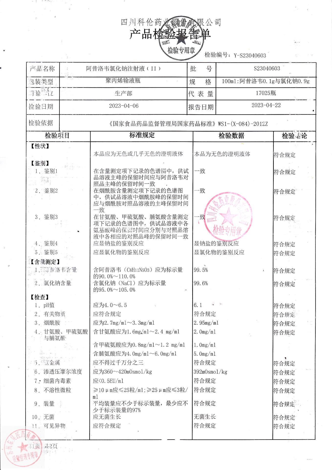 S23040603阿昔洛韦氯化钠注射液1