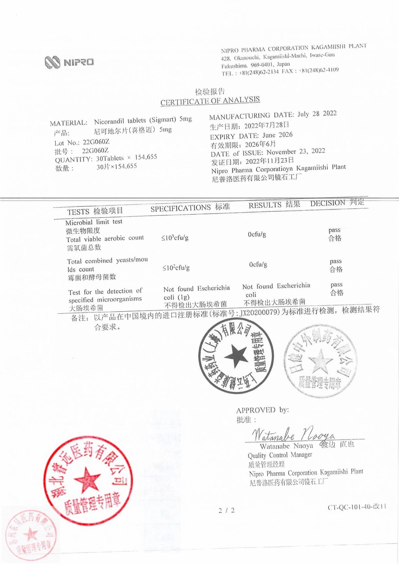 22G060Z尼可地尔片4