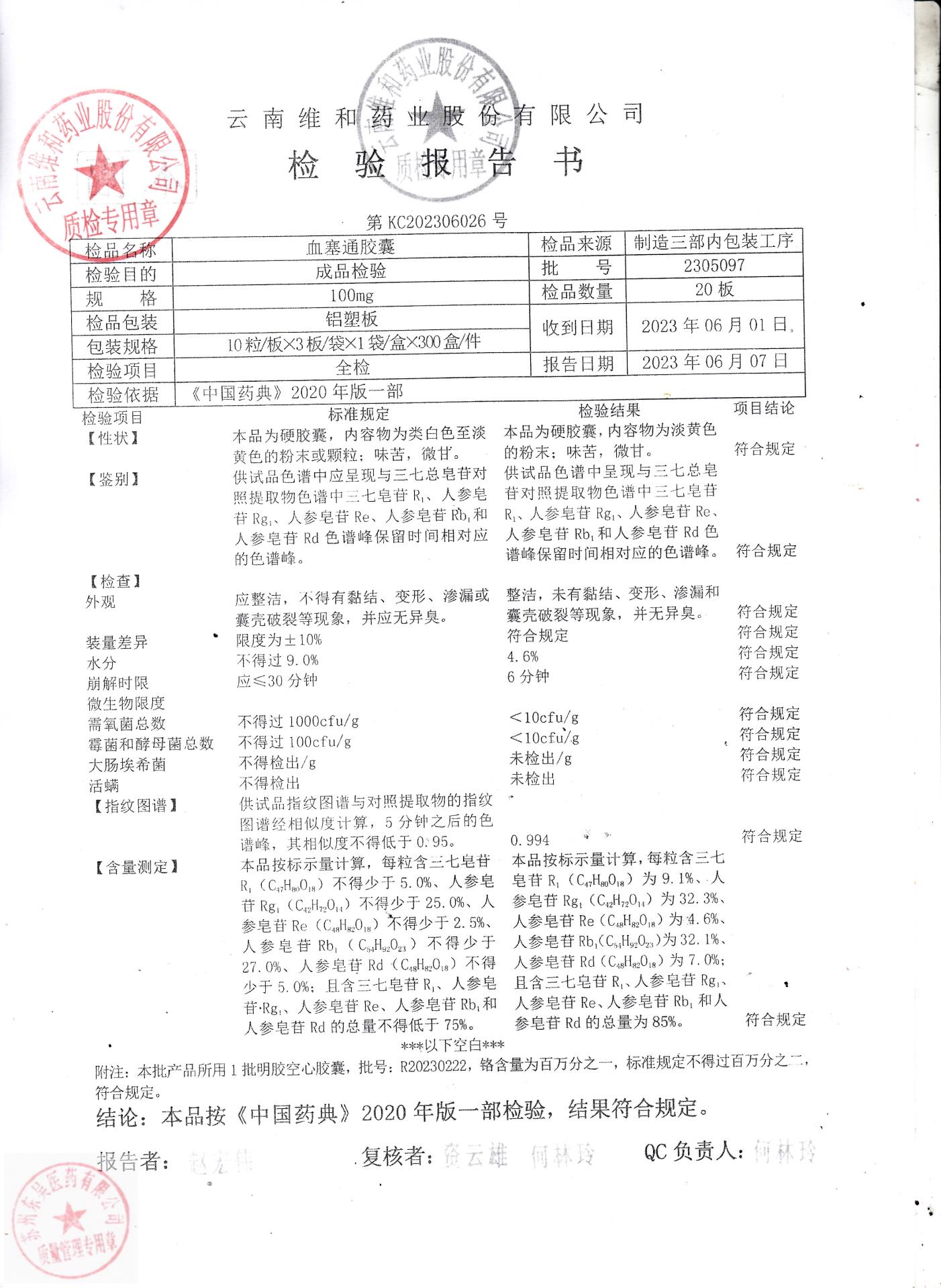 2305097血塞通胶囊1