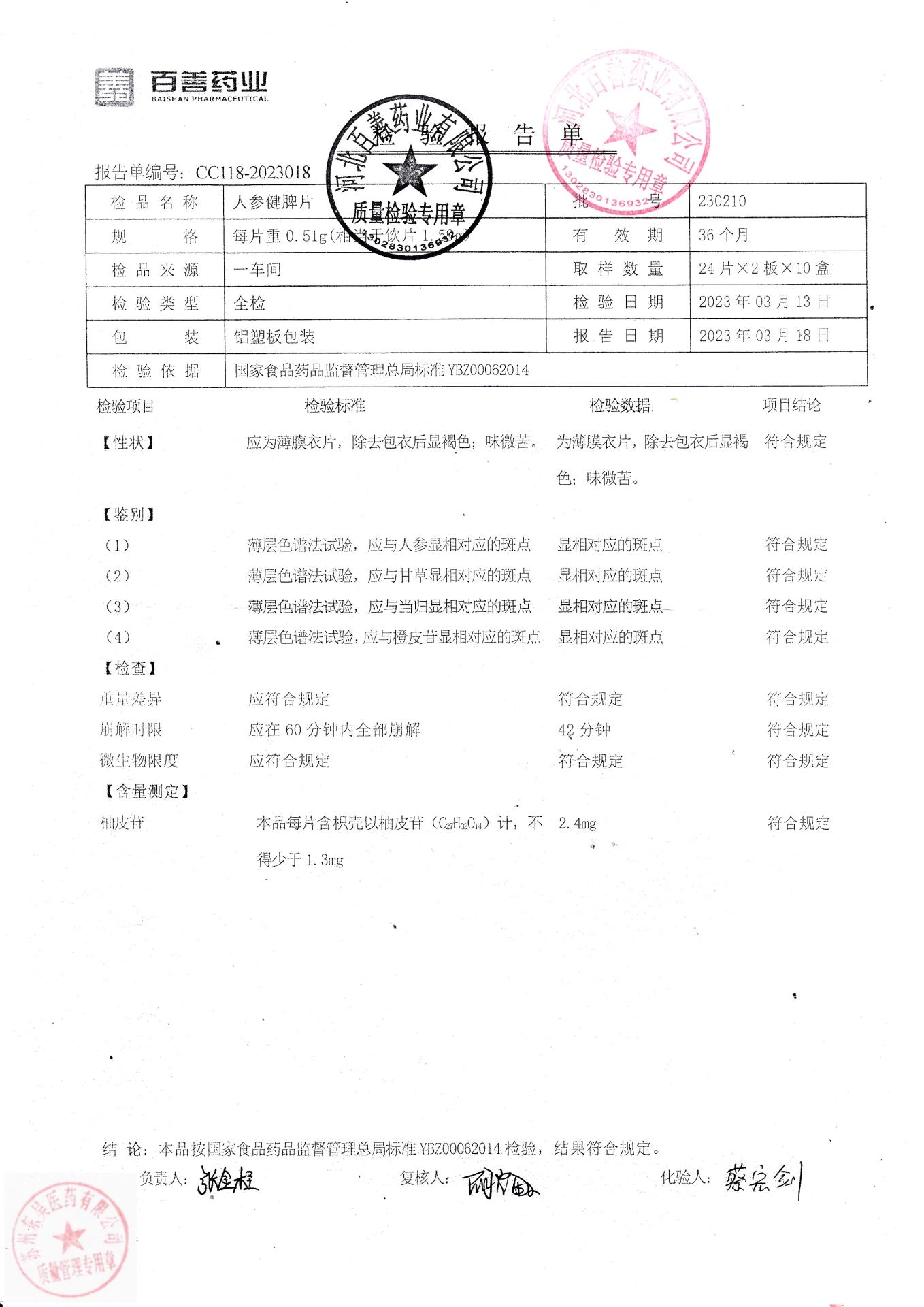 230210人参健脾片