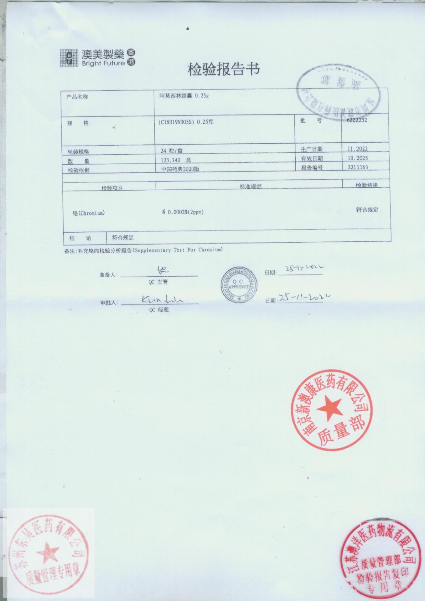 6222252阿莫西林胶囊5