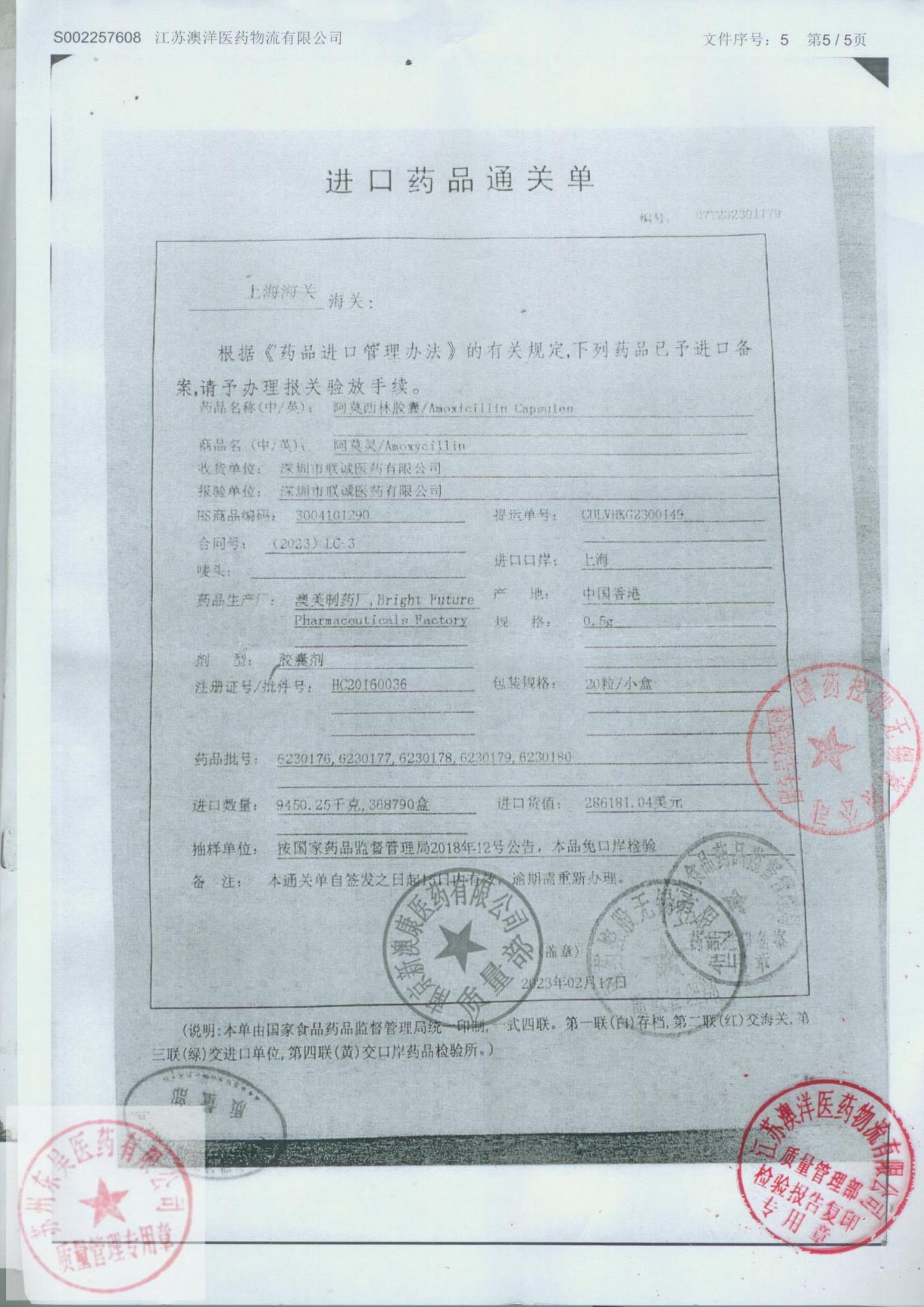 6230178阿莫西林胶囊5