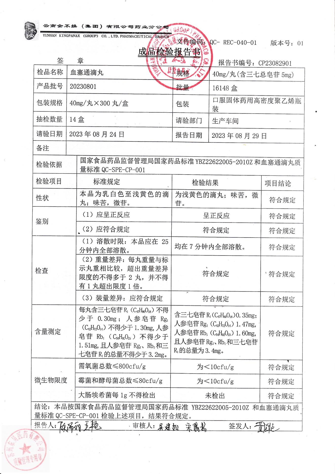 20230801血塞通滴丸