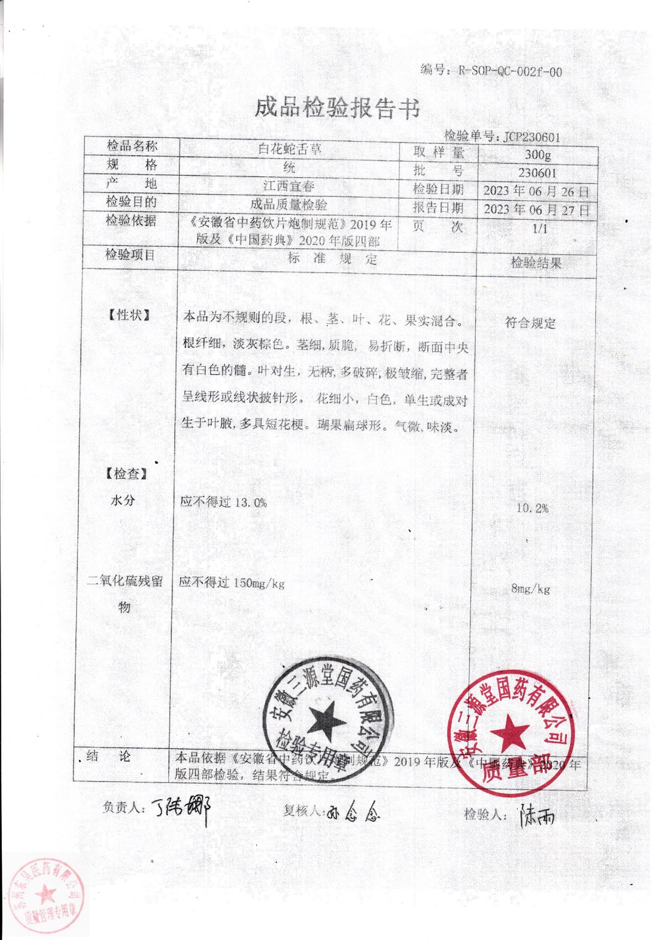 230601白花蛇舌草