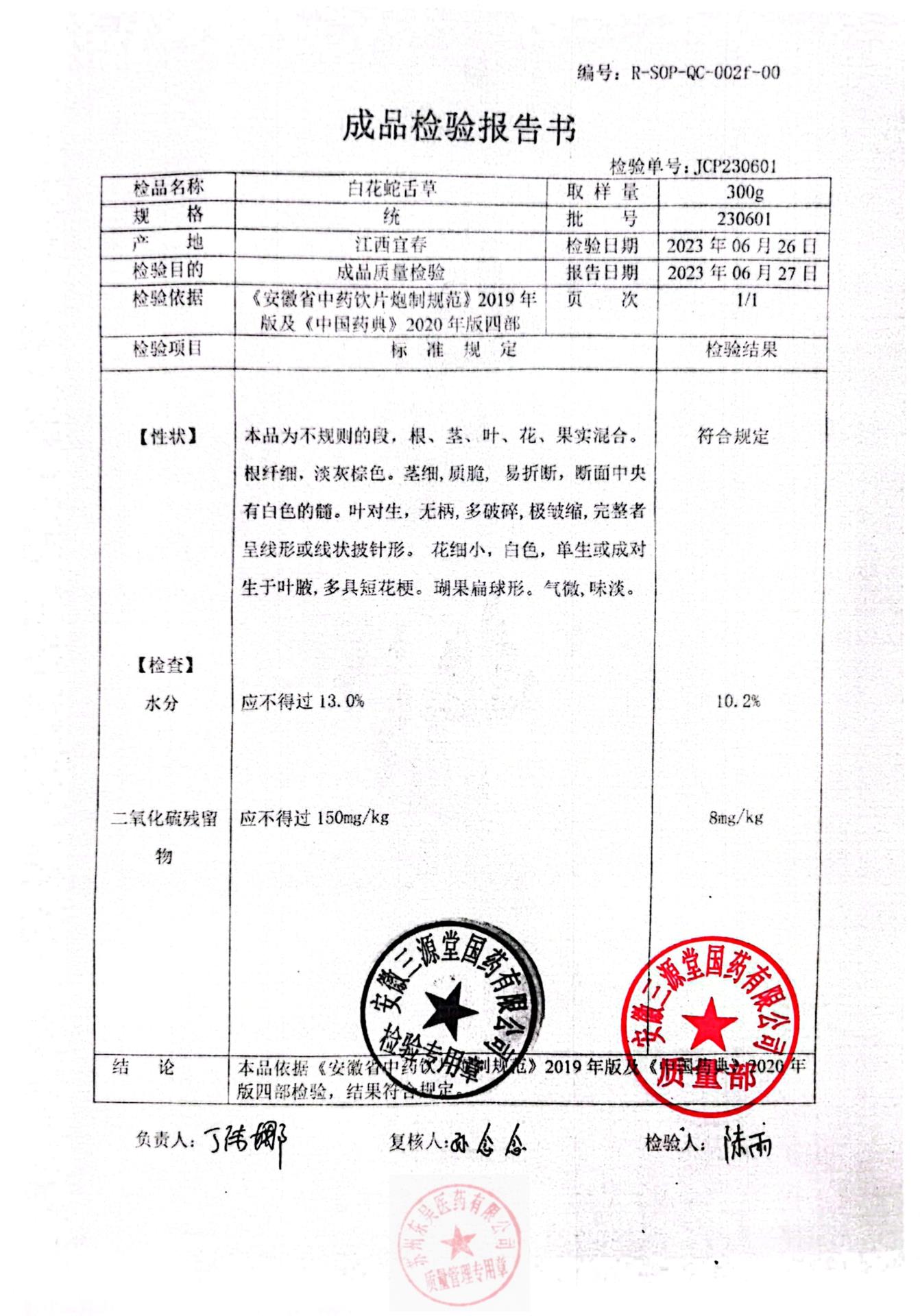 230601白花蛇舌草