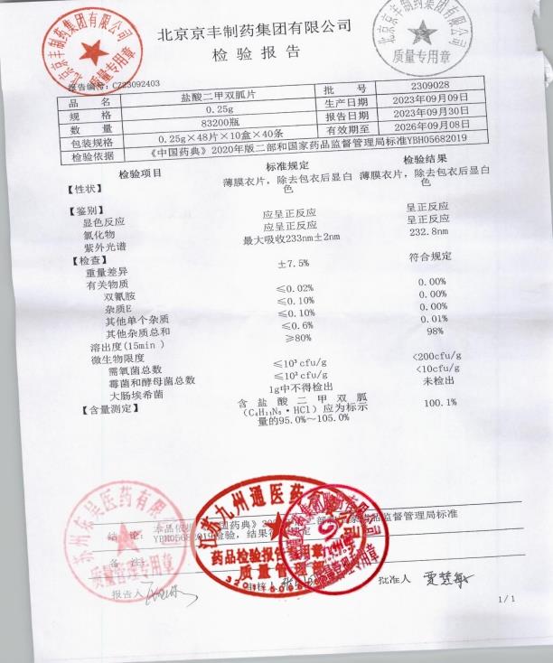 2309028盐酸二甲双胍片