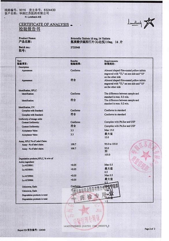 2733948氢溴酸伏硫西汀片5