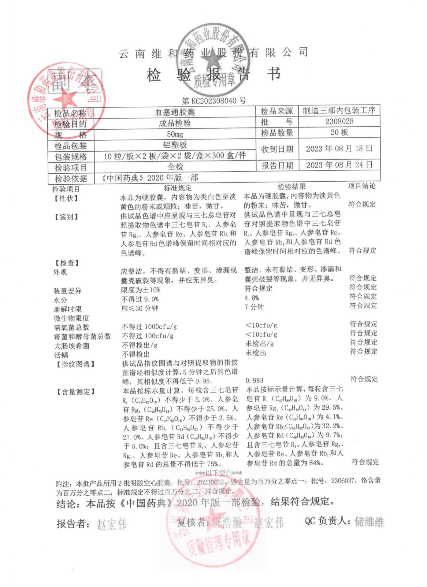 2308028血塞通胶囊1