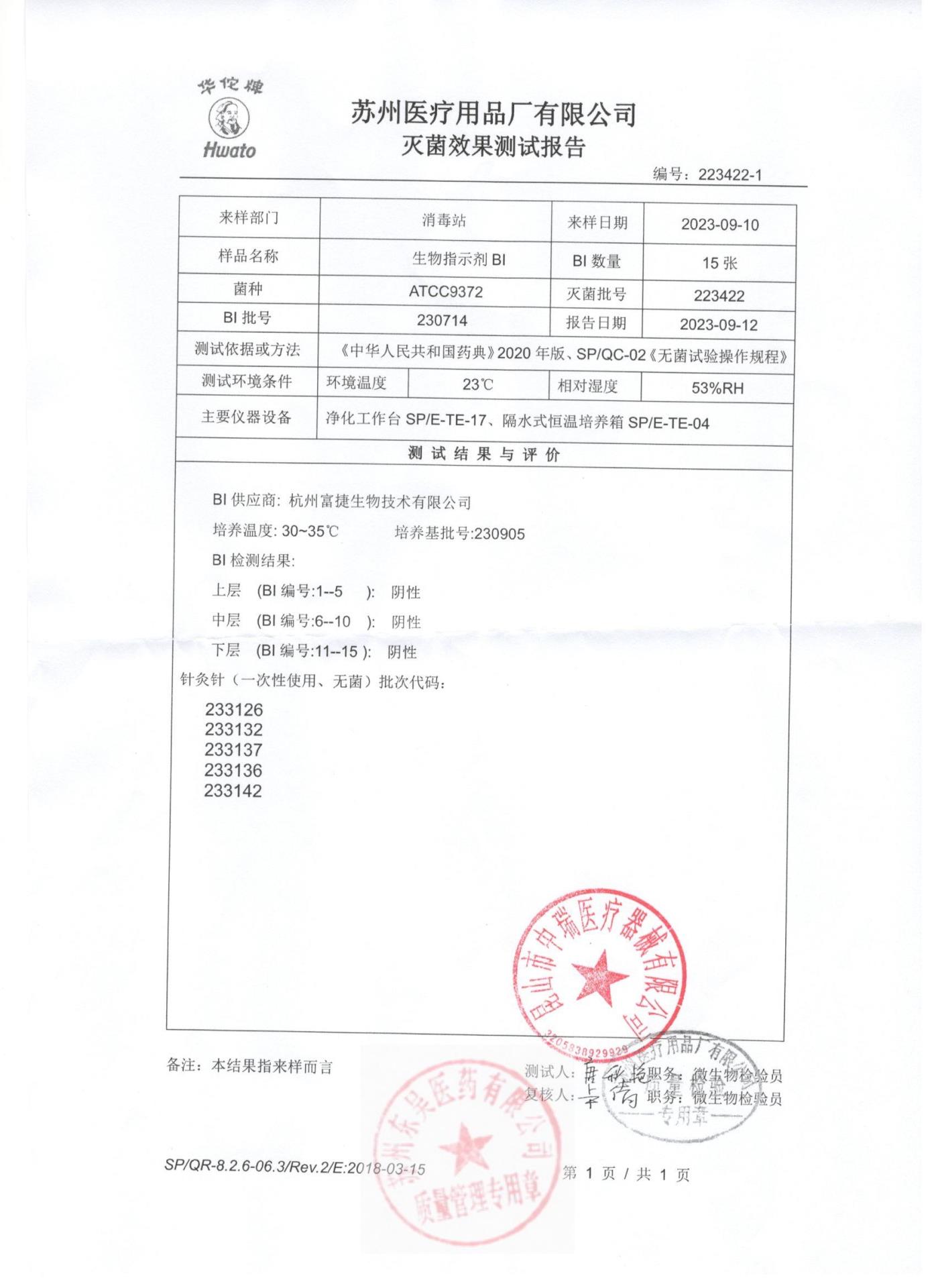 233126，233132,233137,233136,233142针灸针