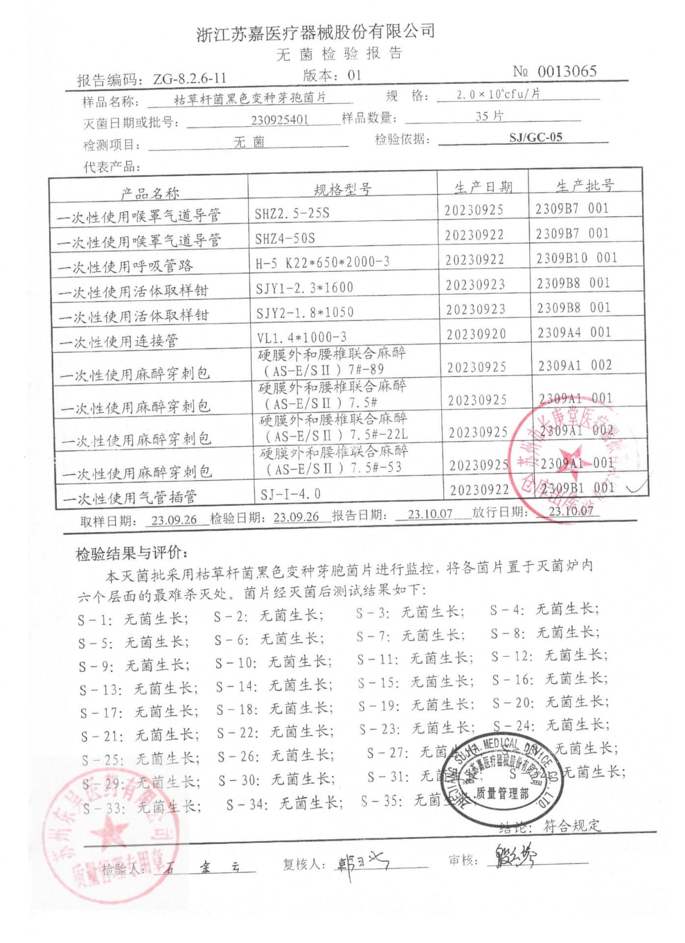 2309B1001一次性使用气管插管