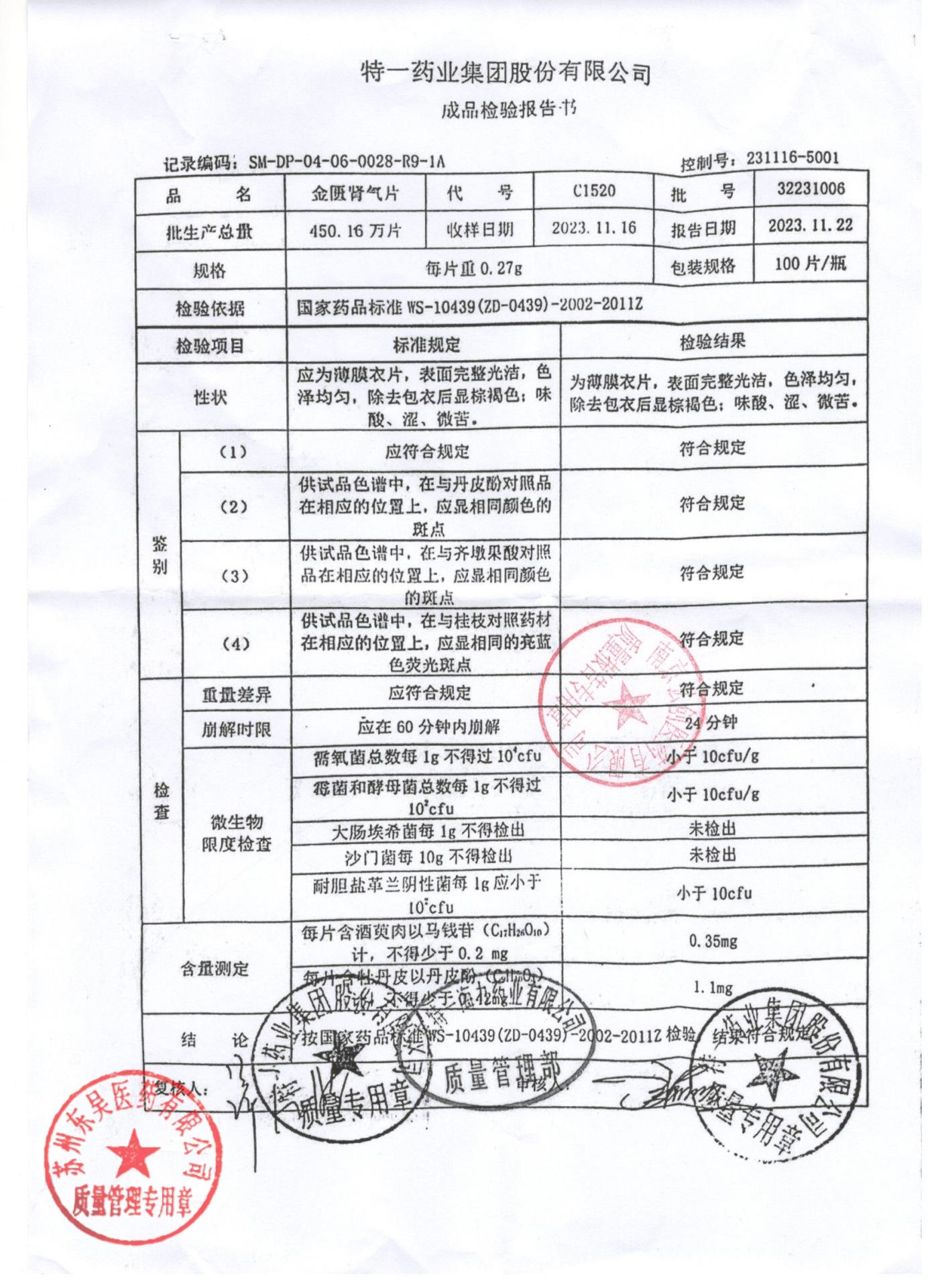 32231006金匮肾气片