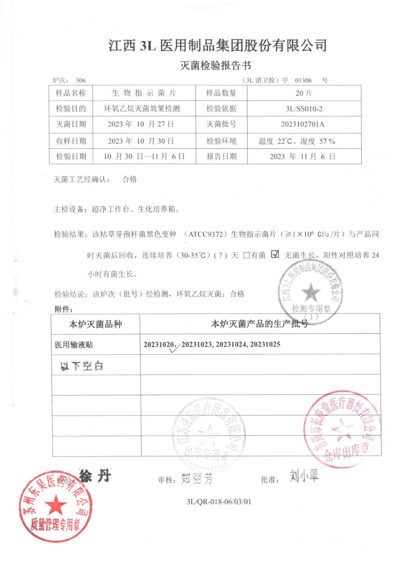 20231020医用输液贴