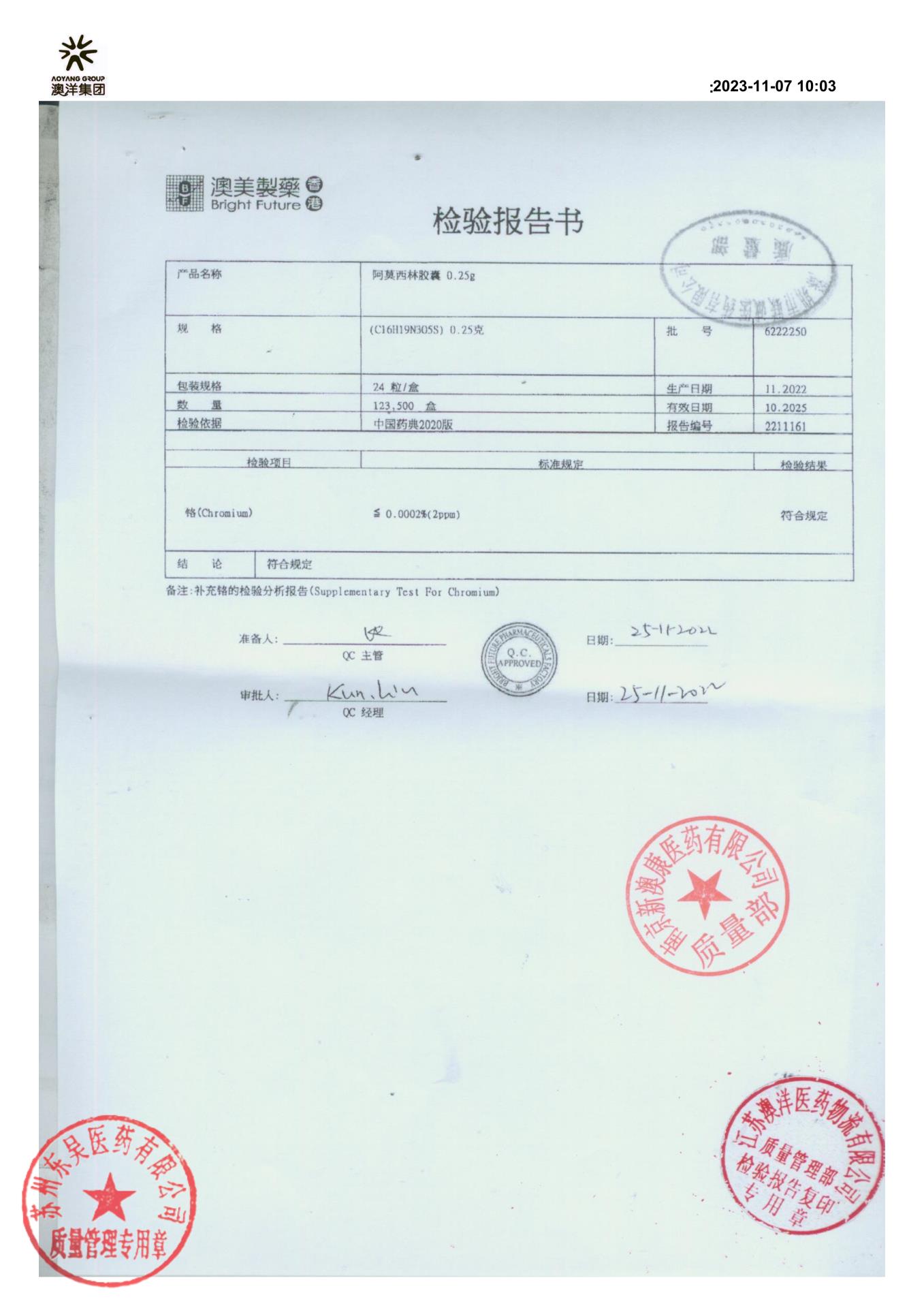 6222250阿莫西林胶囊2