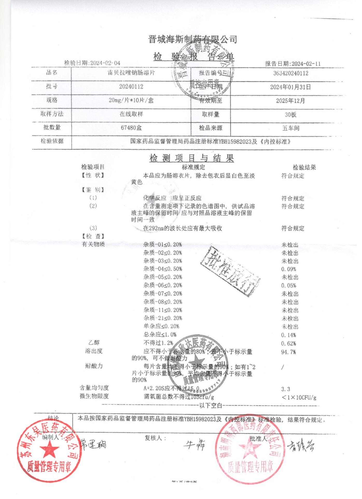 20240112雷贝拉唑钠肠溶片1