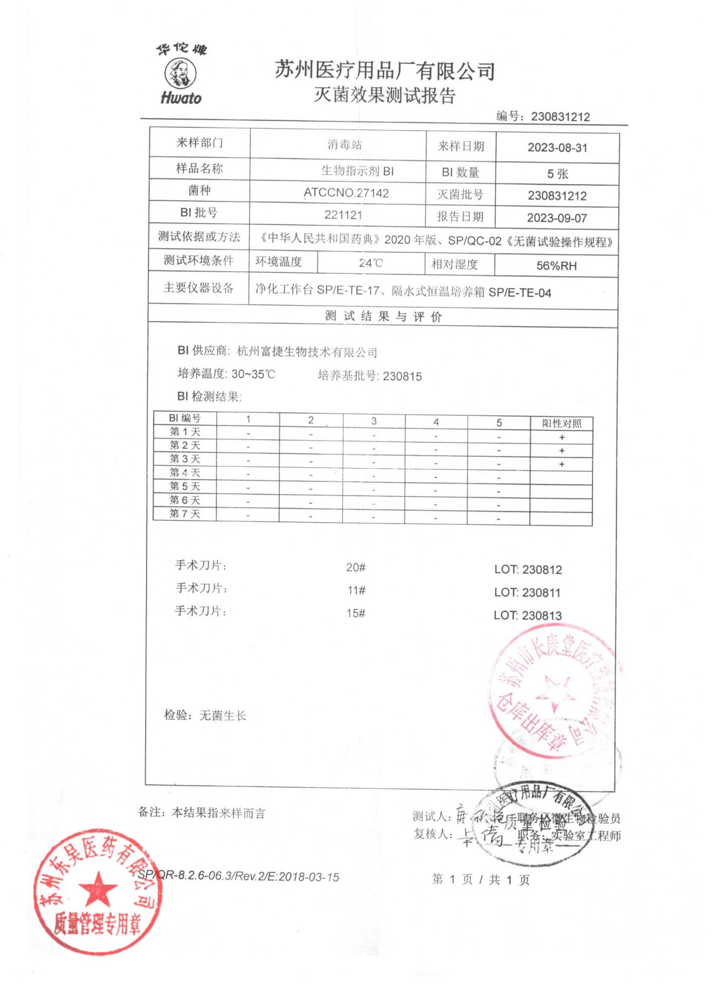 230812,230811,230813手术刀片