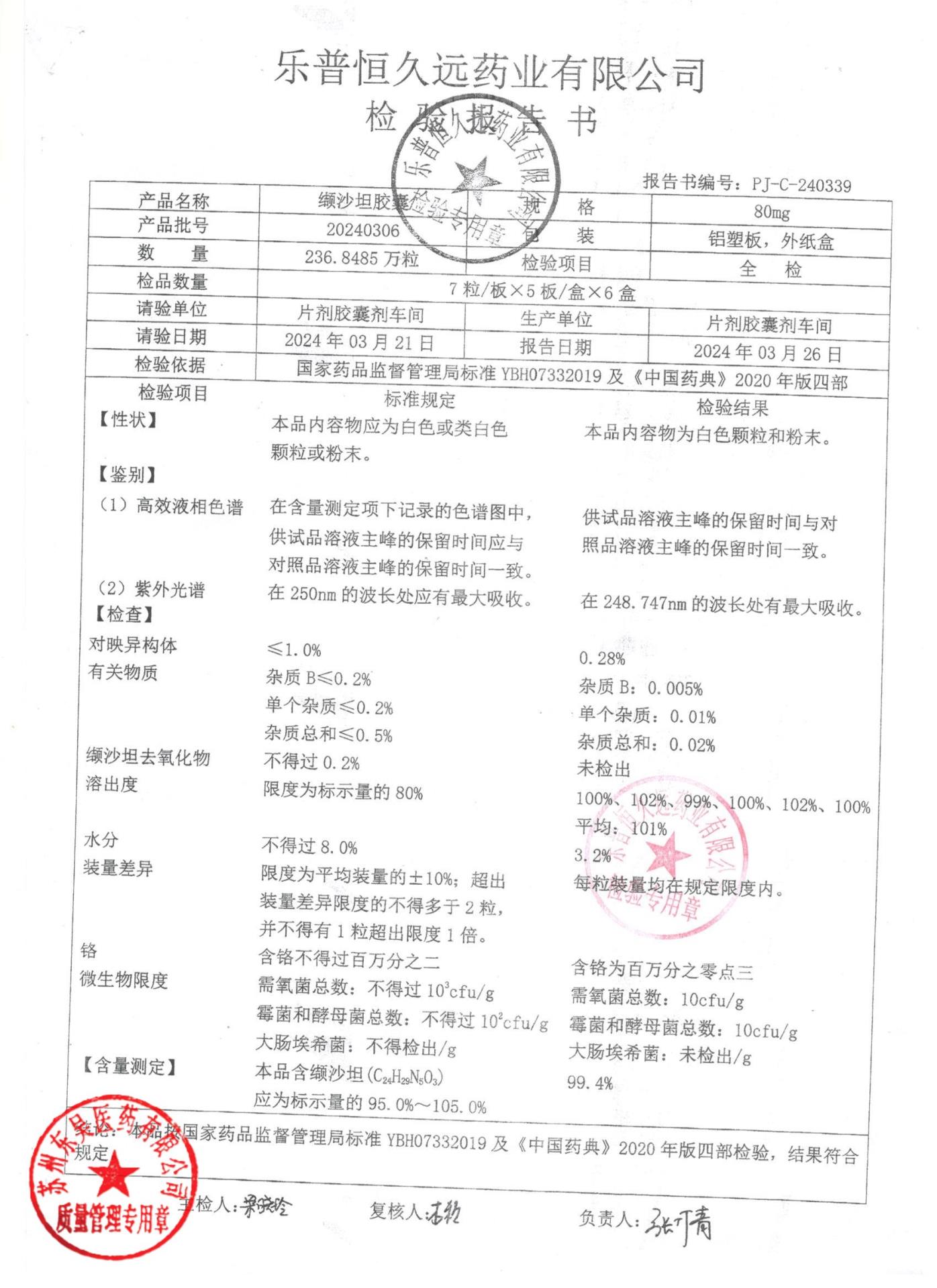 20240306缬沙坦胶囊