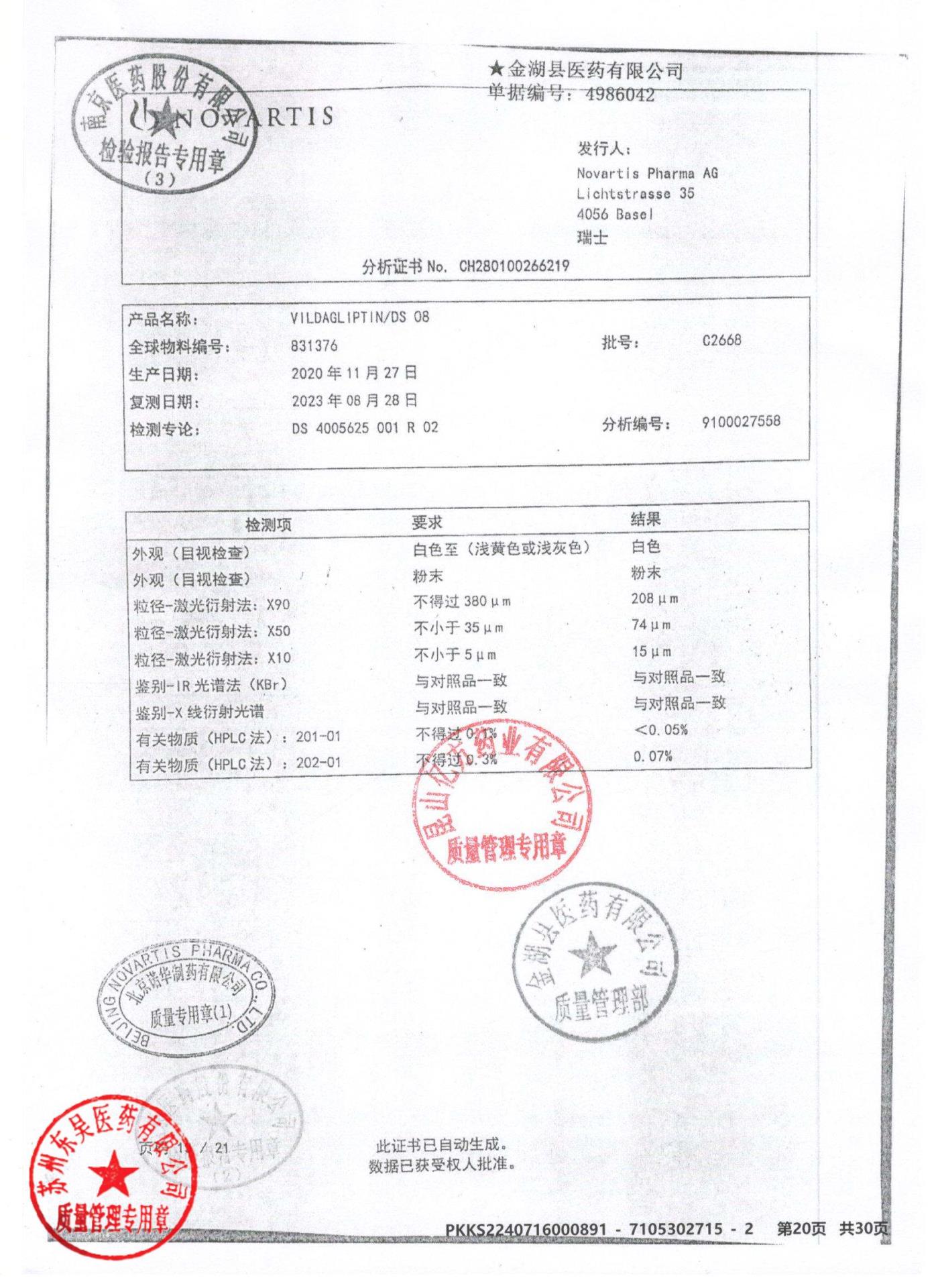 KMY79二甲双胍维格列汀片15