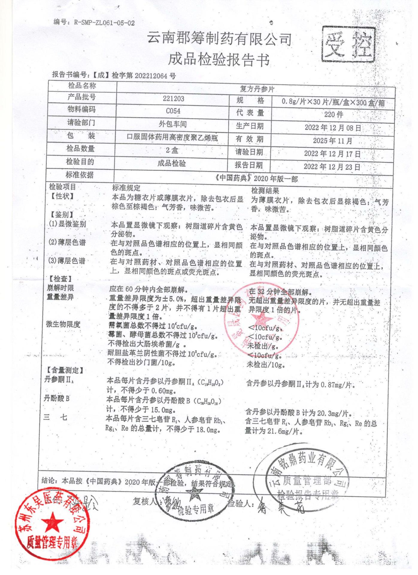 221203复方丹参片