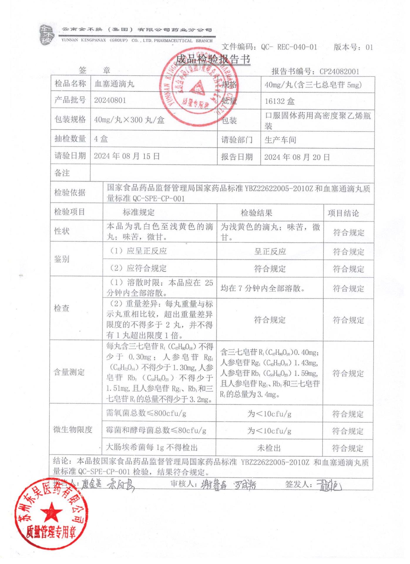 20240801血塞通滴丸