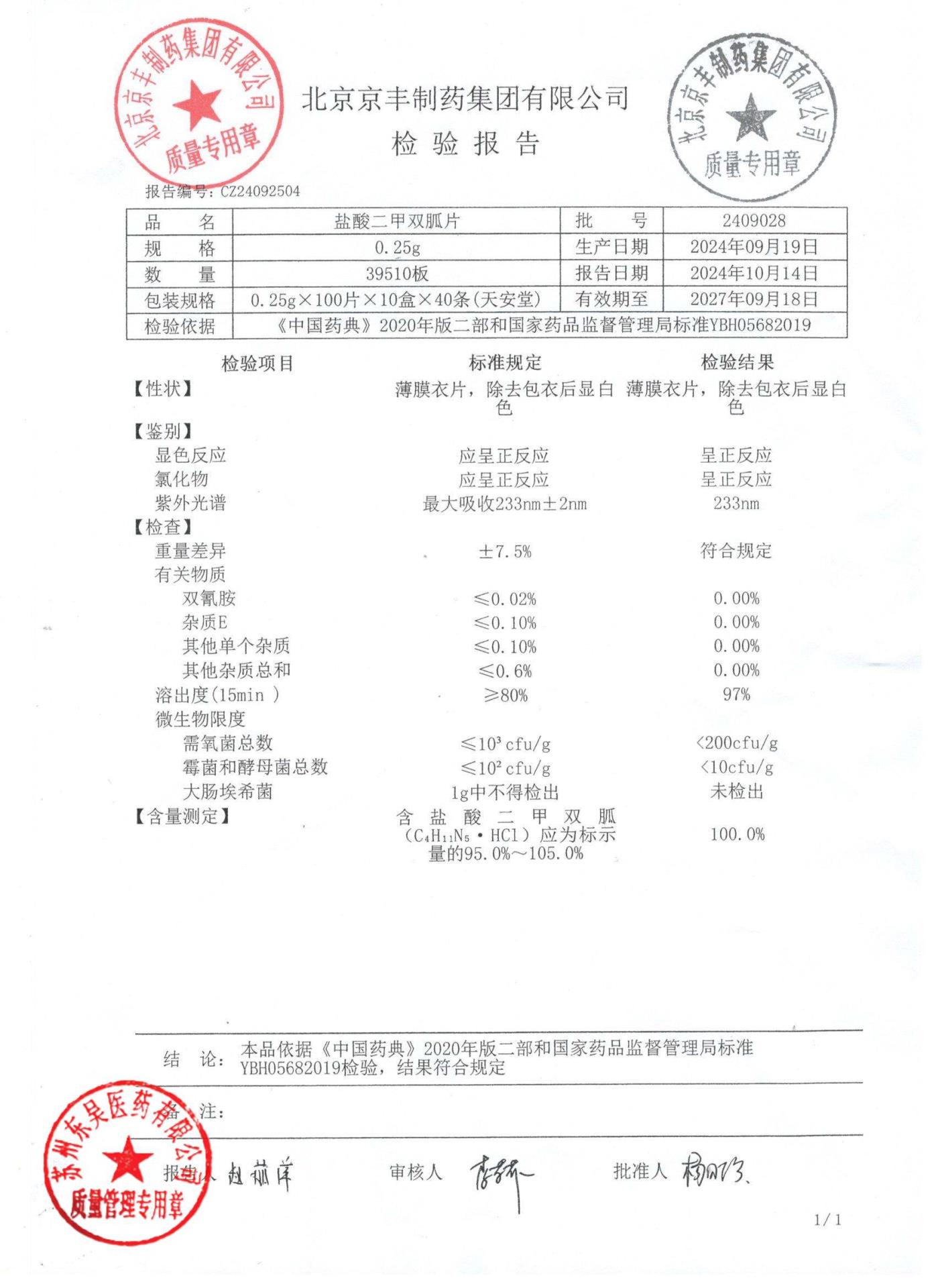 2409028盐酸二甲双胍片
