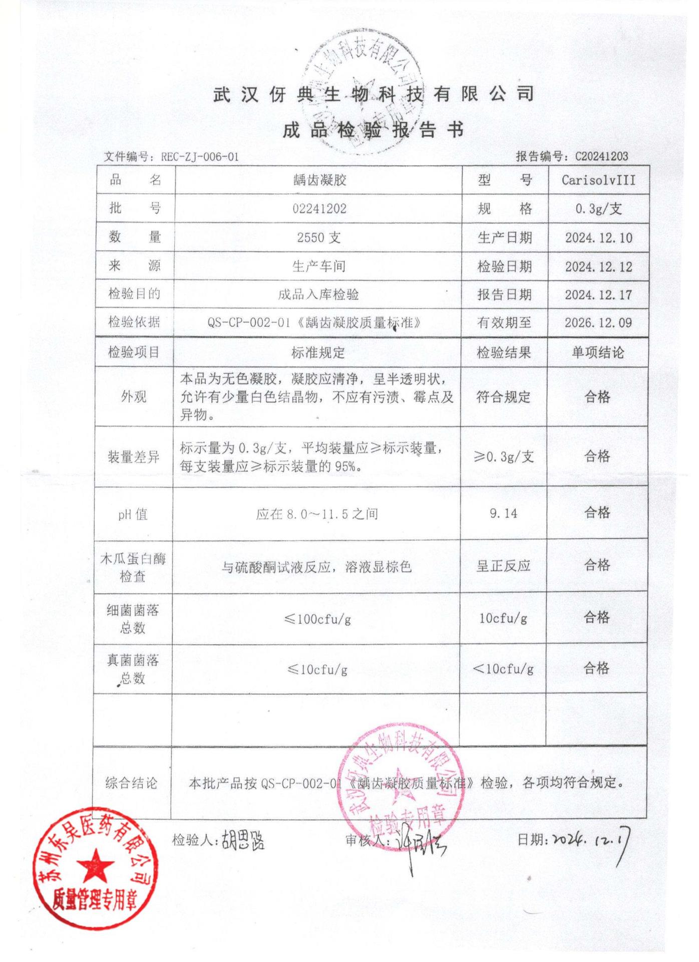 02241202龋齿凝胶