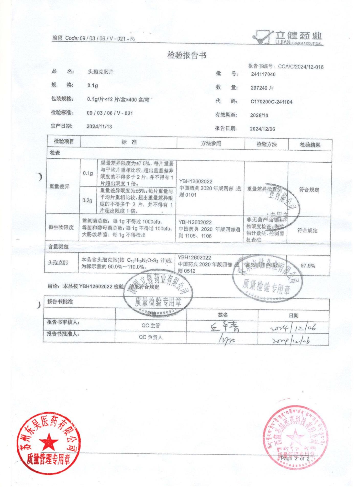 241117040头孢克肟片2