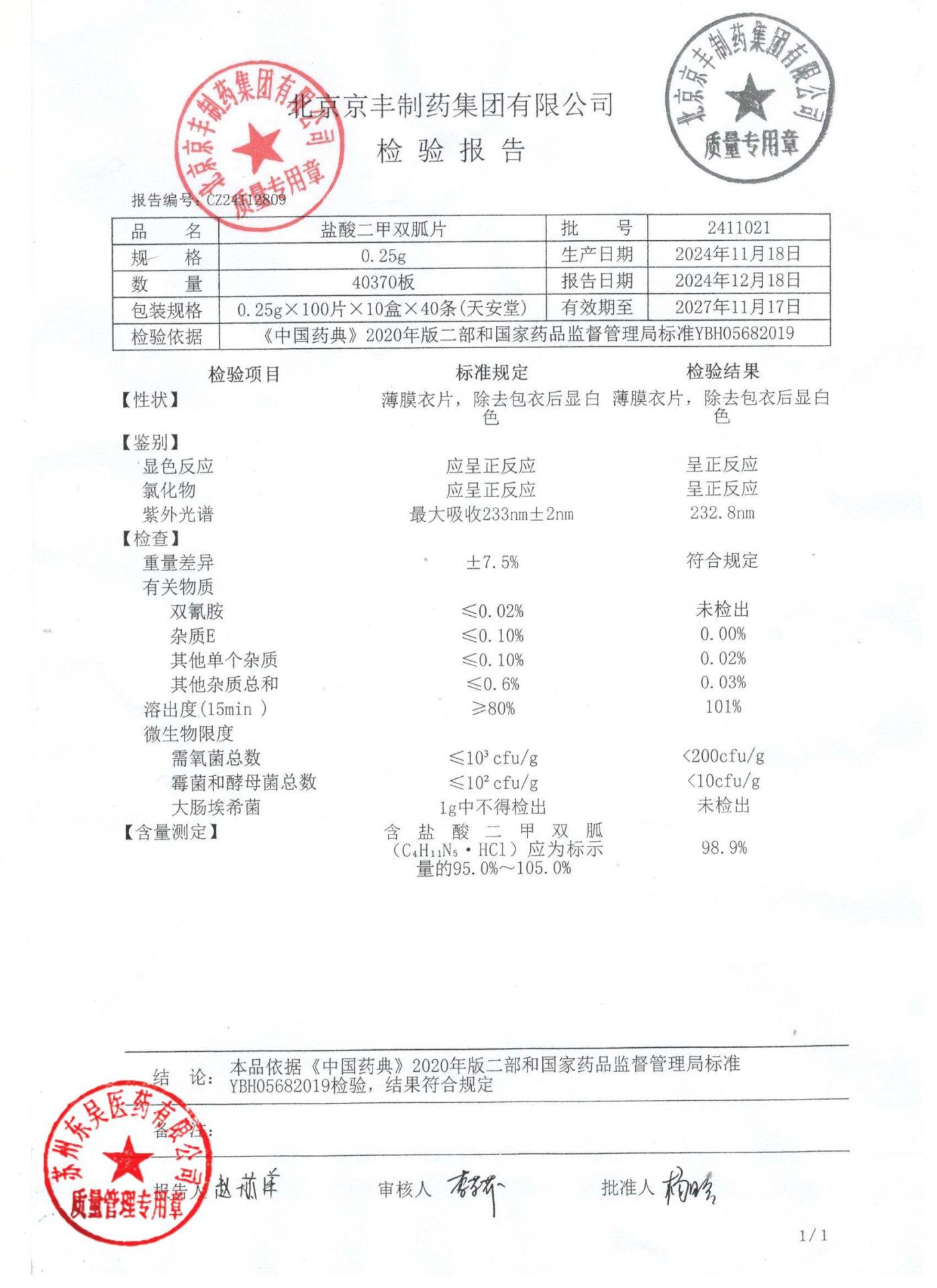 2411021盐酸二甲双胍片