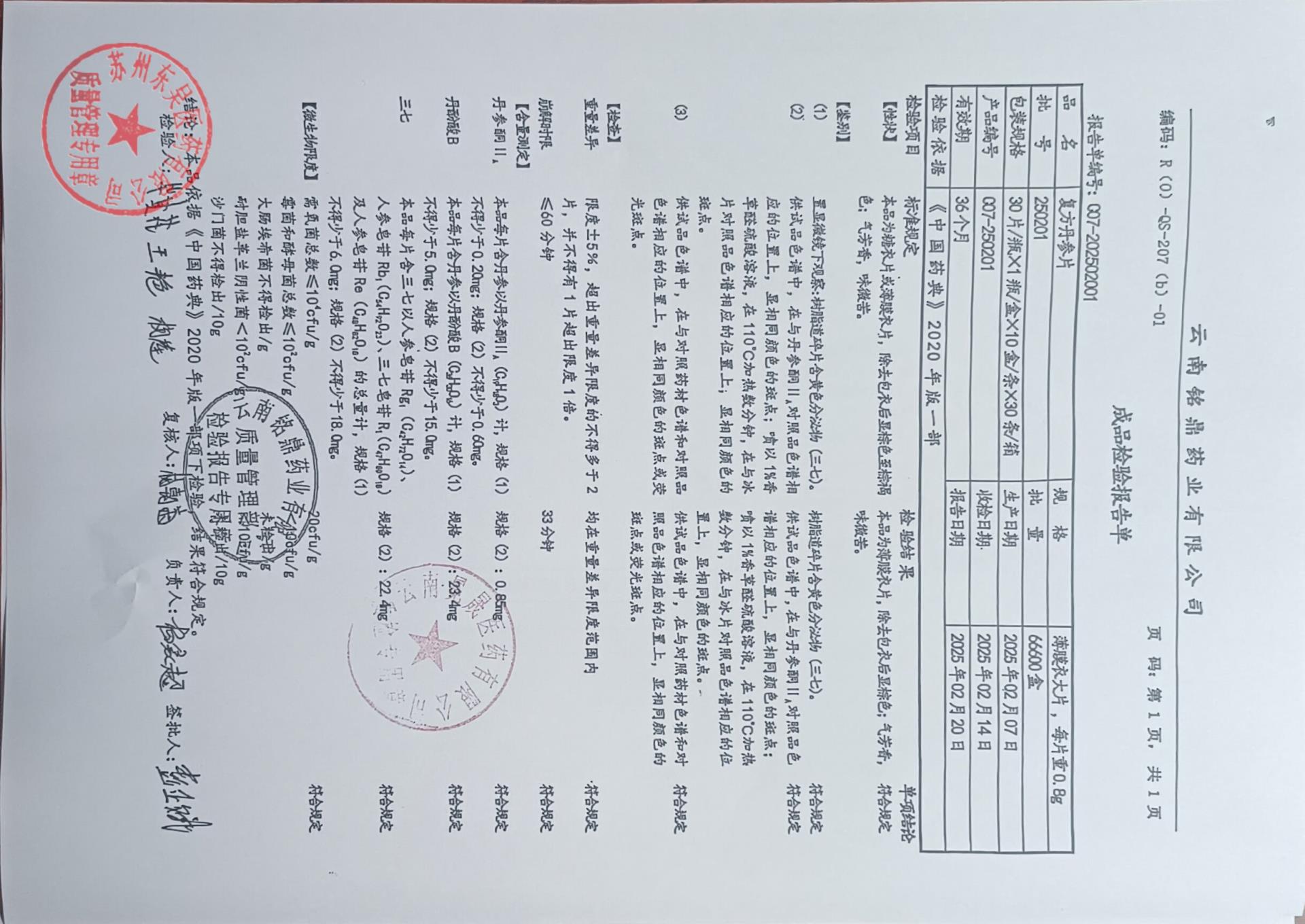 250201复方丹参片