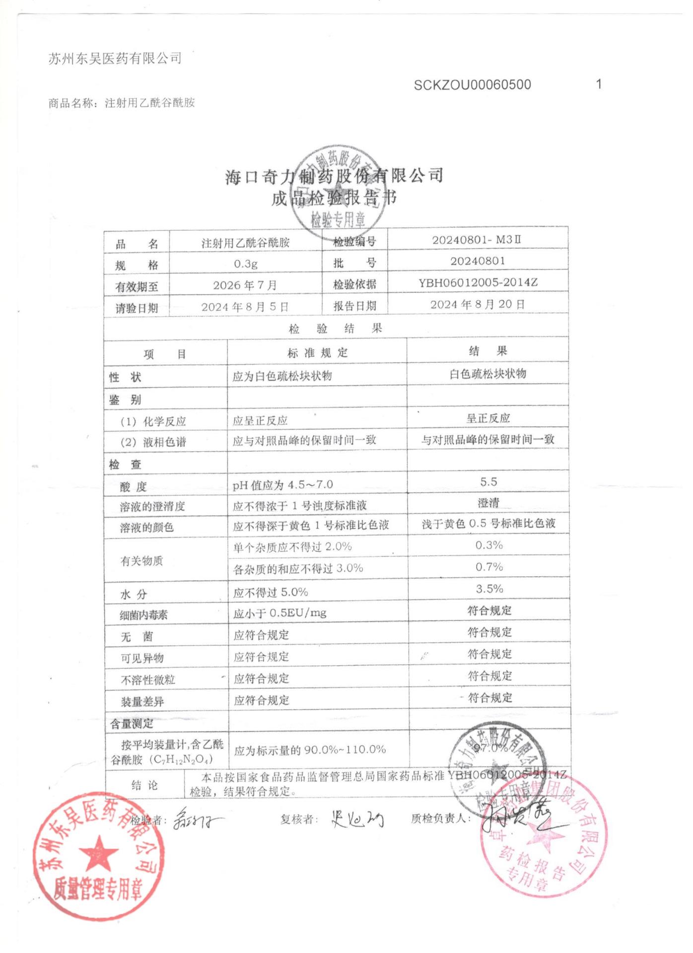 20240801注射用乙酰谷酰胺