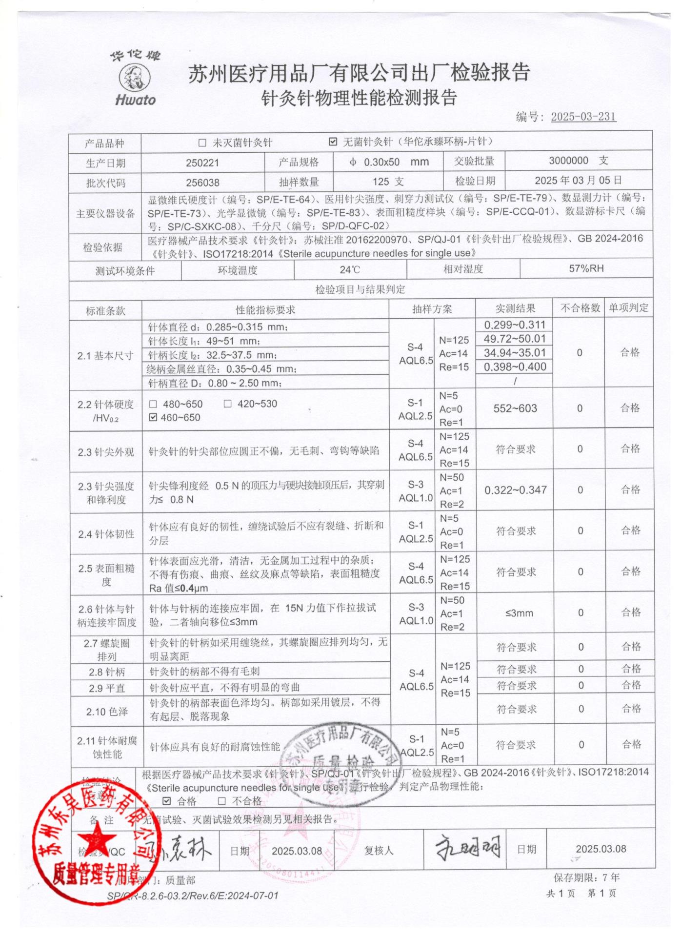 256038无菌针灸针