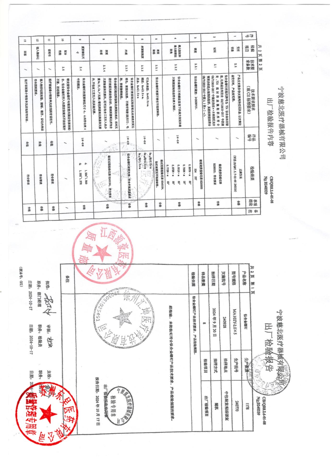240770钛合金螺钉
