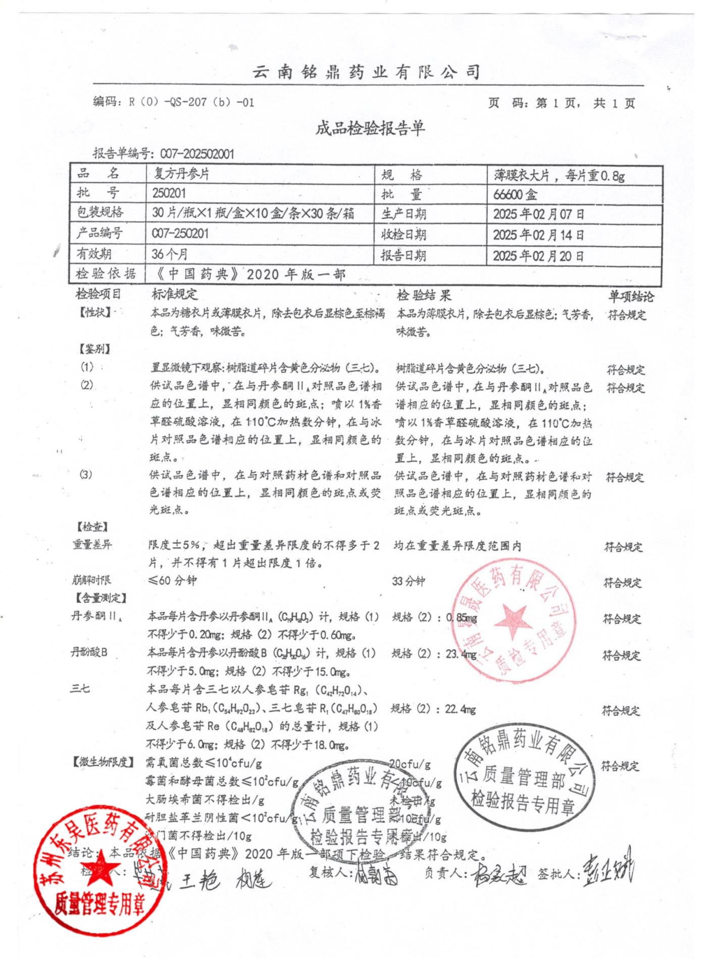 250201复方丹参片