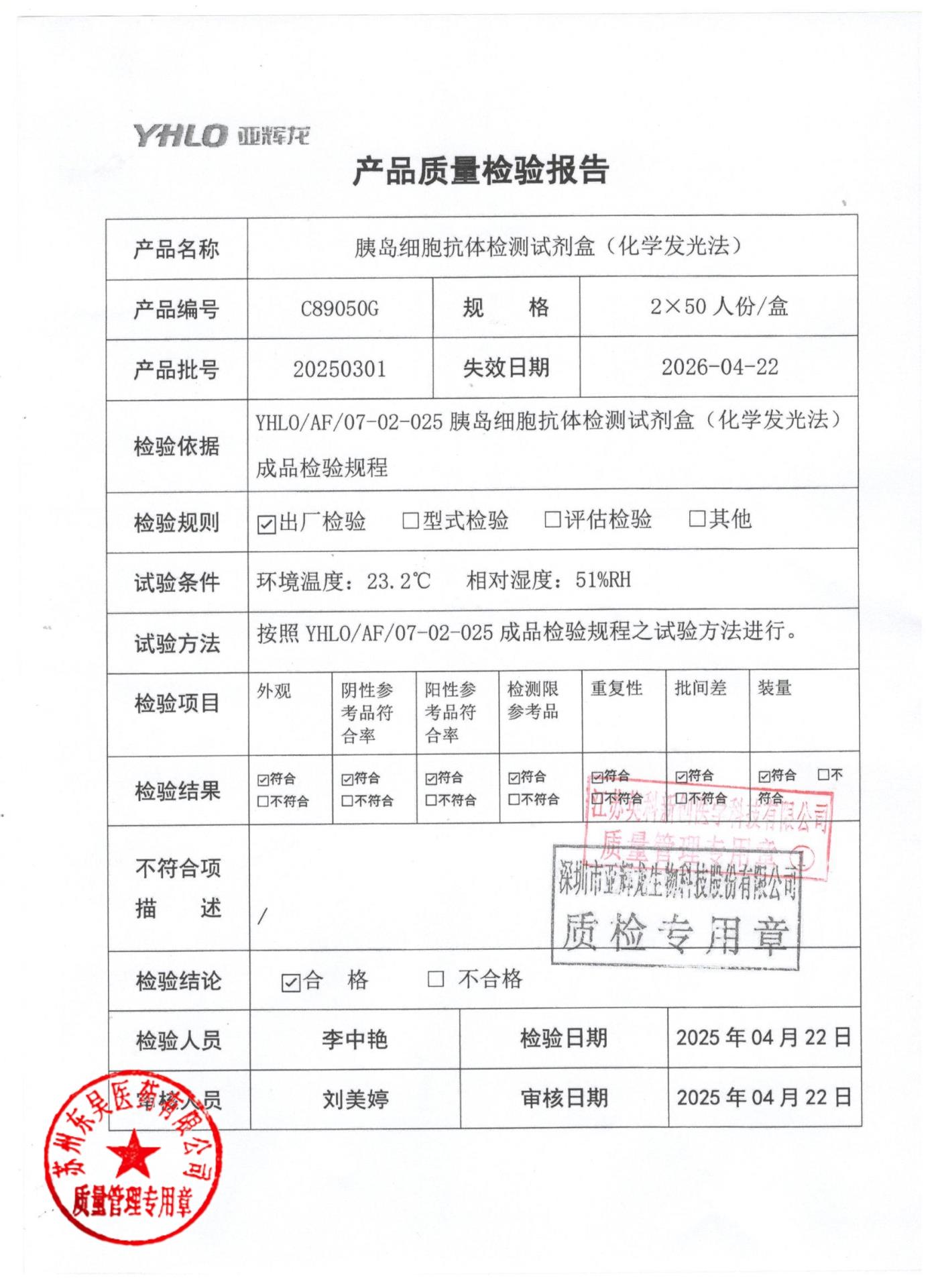 20250301胰岛细胞抗体检测试剂盒