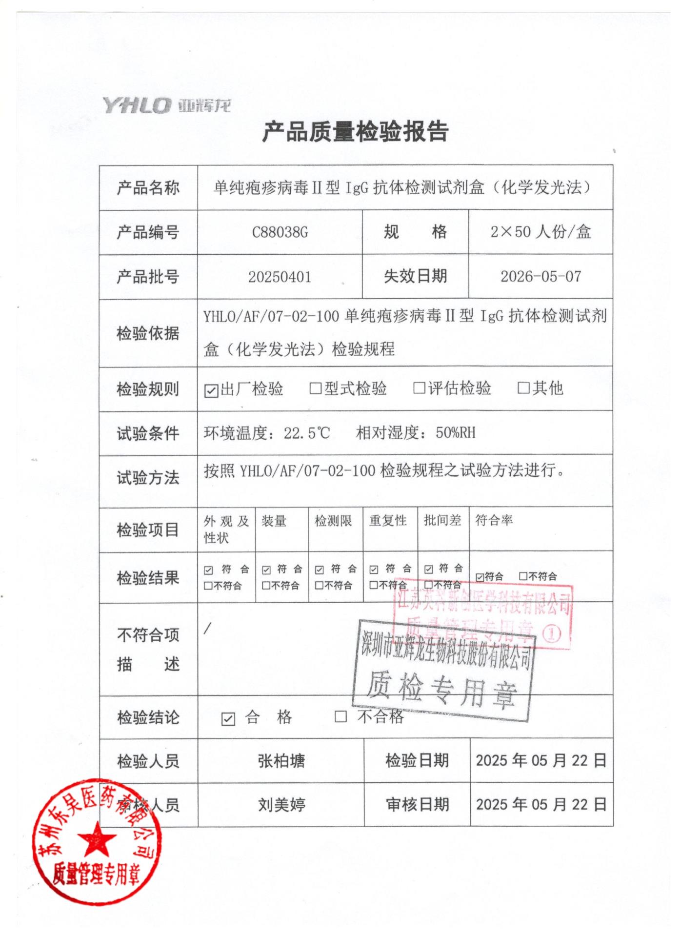 20250401单纯疱疹病毒I型IgG抗体检测试剂盒38G