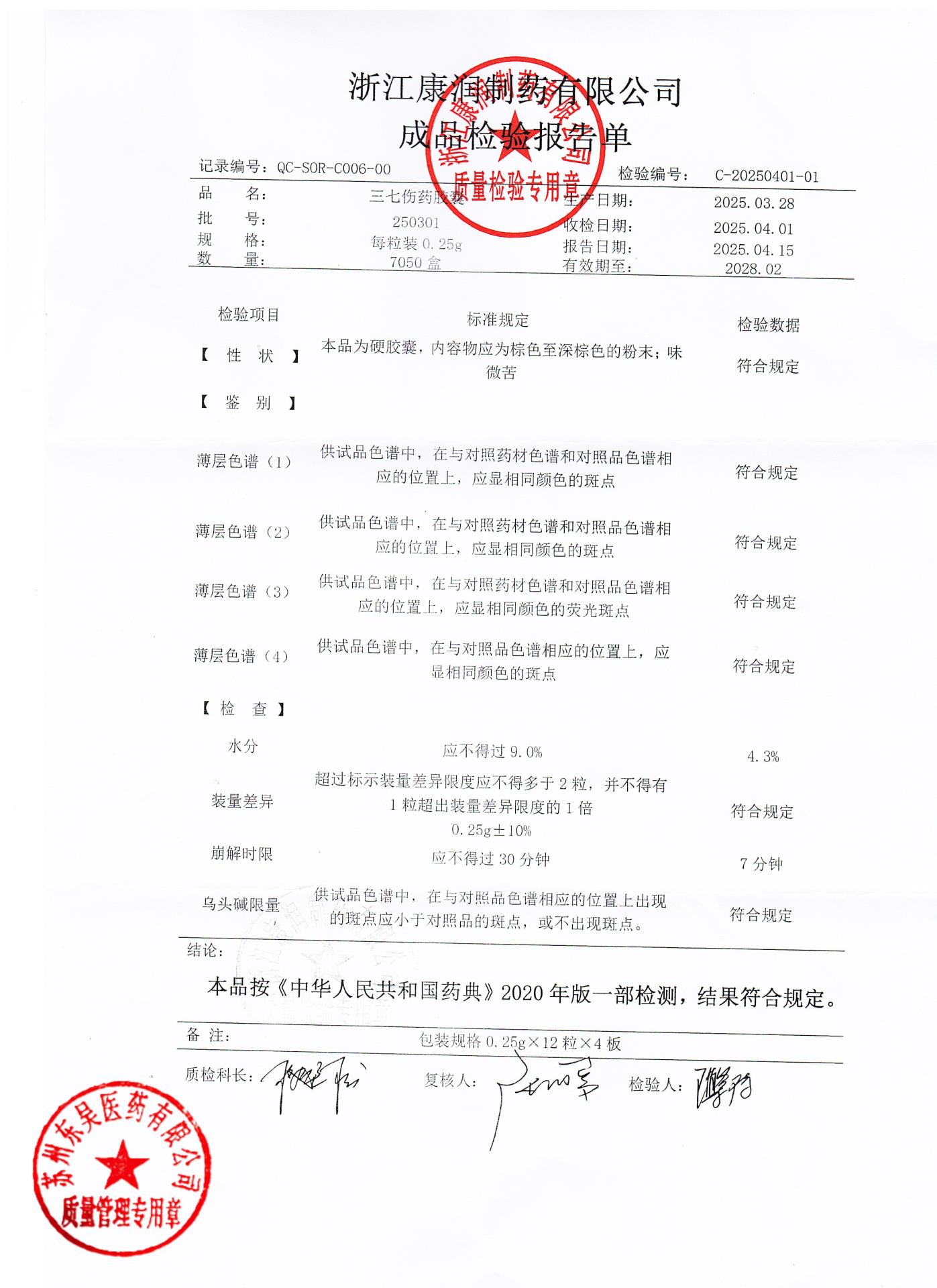 250301三七伤药胶囊1